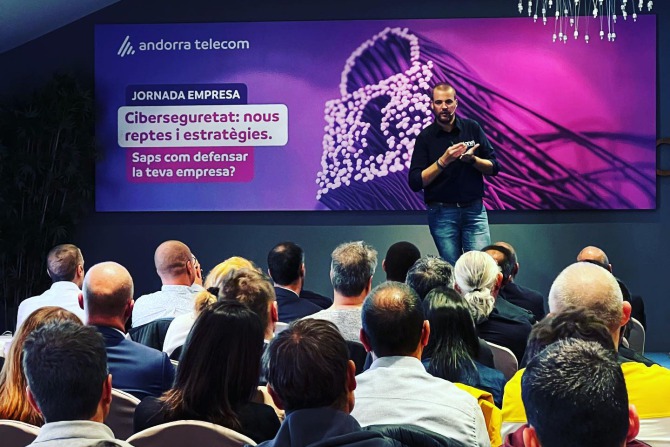 La Jornada d’Empresa d’Andorra Telecom aborda els reptes en ciberseguretat i aplega a més d’un centenar d’empreses.