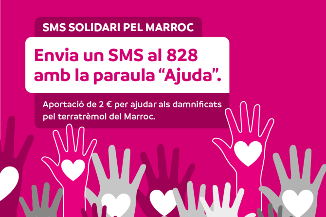 Andorra Telecom ofereix trucades i SMS gratuïts entre Andorra i Marroc i activa l'SMS solidari al 828, per ajudar el poble marro