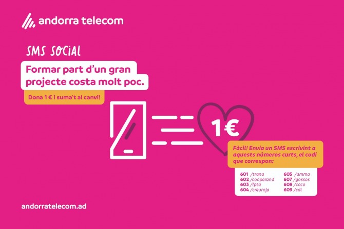 Llancem la campanya “Suma't al canvi”, per impulsar l'SMS Social d'Andorra Telecom