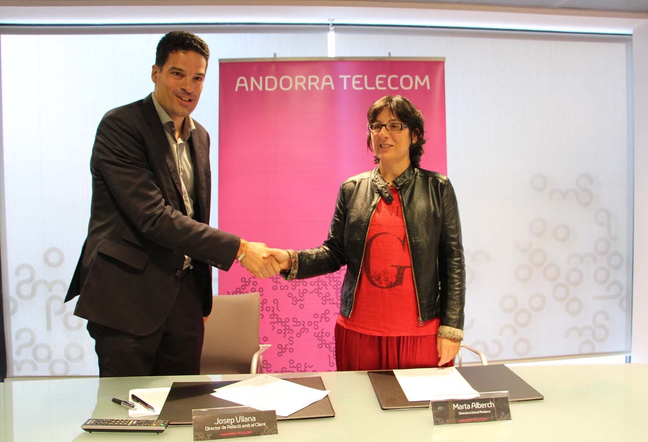 Andorra Telecom i UNICEF signen un conveni de col·laboració