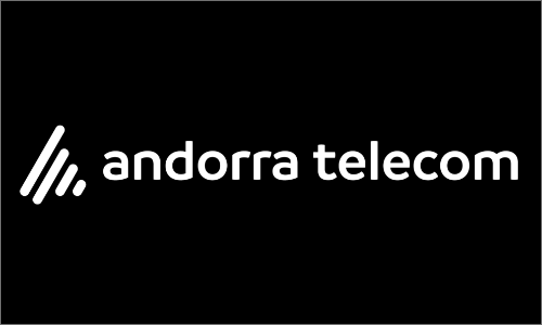 Logo negatiu transparent Andorra Telecom